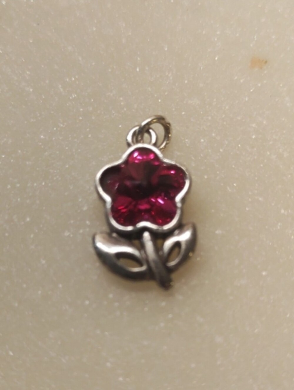 Brighton Crystal Flower Pendant Charm Fuschia Crystal - READ!